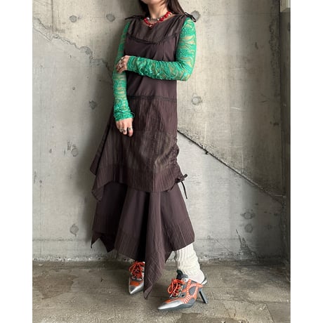 00s layered design dress