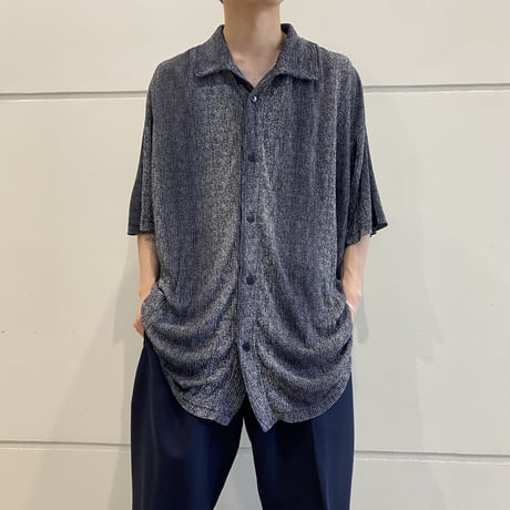 90s "Y.M.L.A" pleats shirt