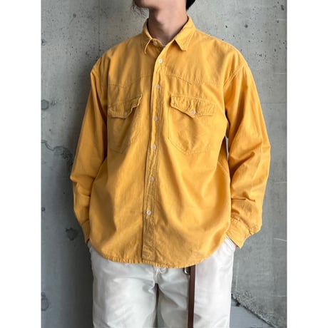 90s garment dye cotton western shirt