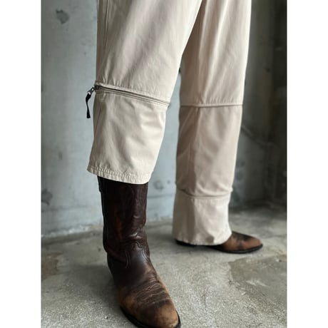 00s cotton blend 2way wide pants