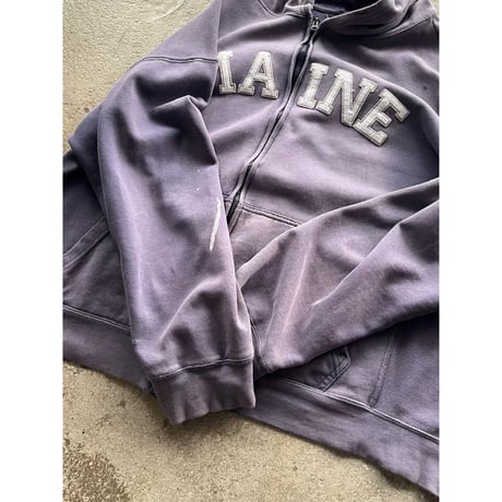 00s “MAINE” sun faded sweat zip up hoodie