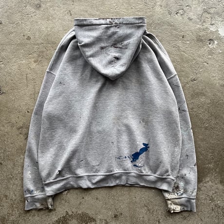 00s painted embroidery sweat hoodie
