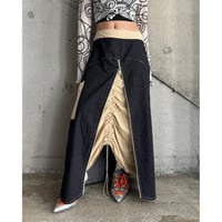 zip up & draw code design skirt