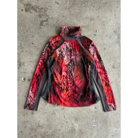 00s switching design see-through tops