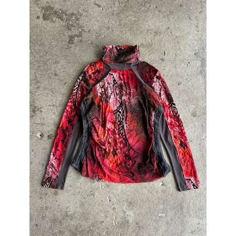 00s switching design see-through tops