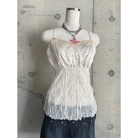 spangle design camisole