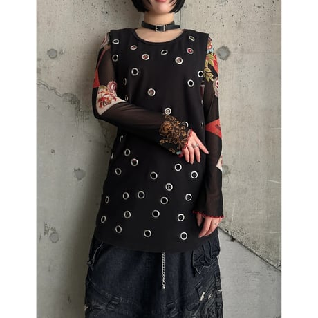 00s metal fittings design dress