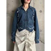 00s western design denim jacket