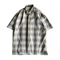 90s cotton omble check shirt