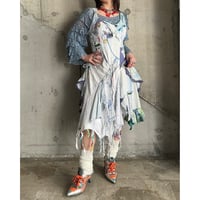 00s layered & frill design dress
