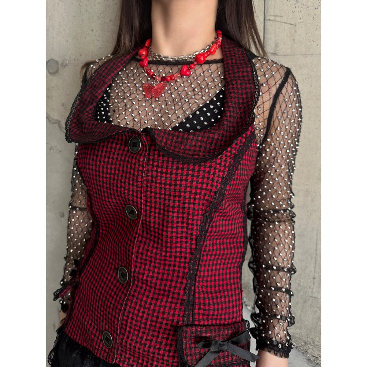 trippnyc ベスト TRIPP nyc トリップニューヨークシティ ボンテージベスト デニム