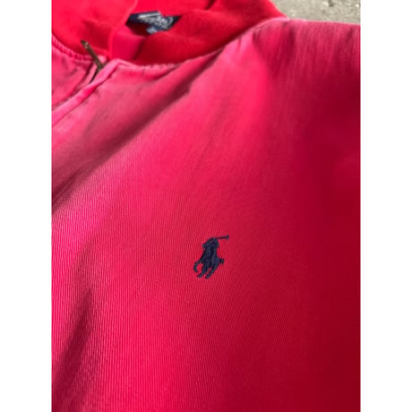 90s “Polo by Ralph Lauren” sun faded cotton zip up jacket