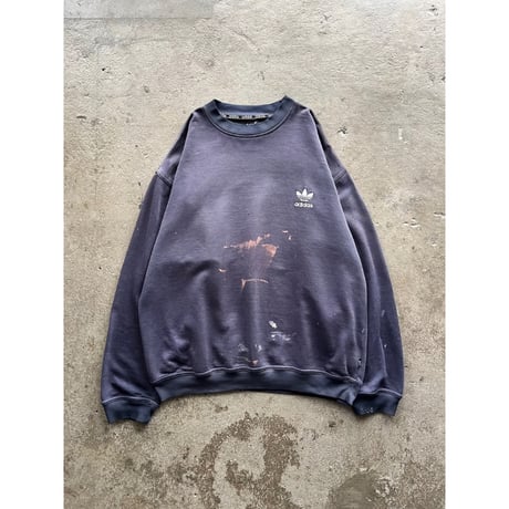 80s~90s “adidas” logo embroidery sweat shirt