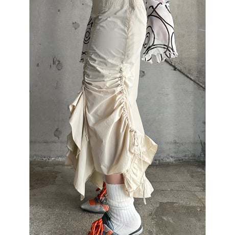 00s draw code design frill skirt