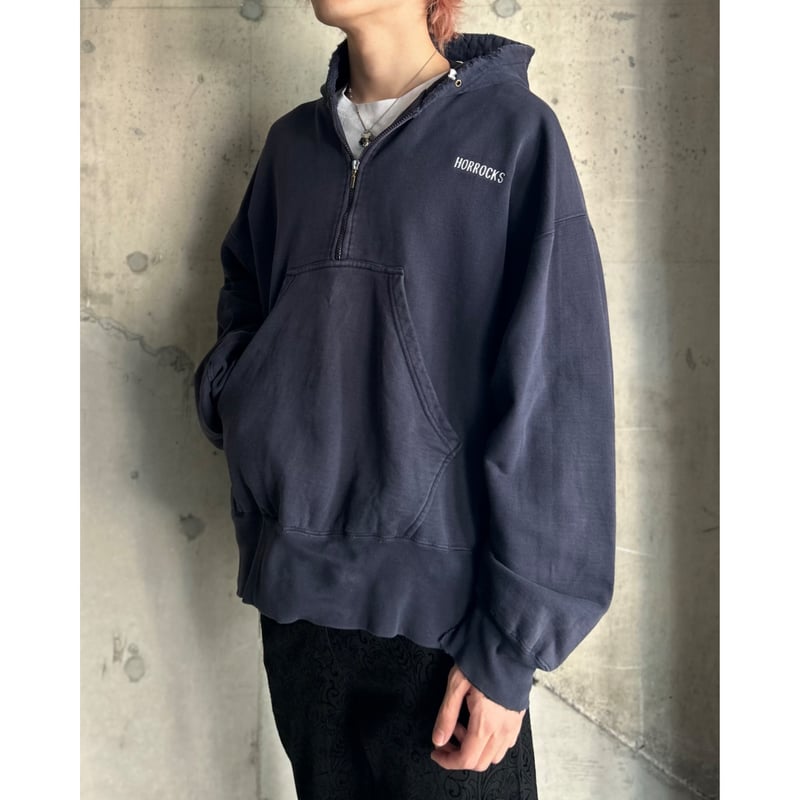 定価以下 REVERSE WEAVE HALF ZIP HOODED - トップス