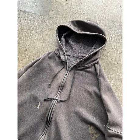 00s~ sun faded sweat zip up hoodie