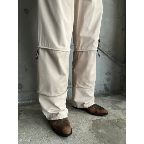 00s cotton blend 2way wide pants