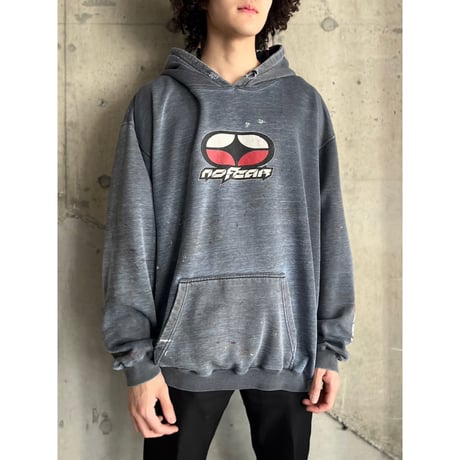 90s~00s “NO FEAR” sun faded sweat hoodie