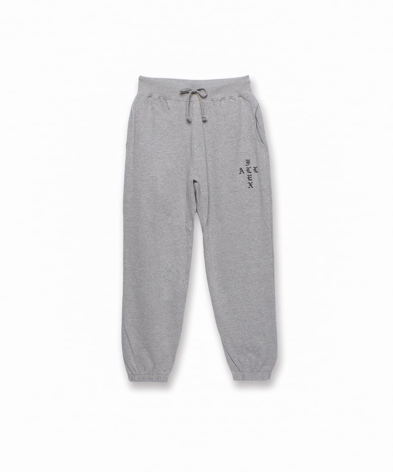 3colors】Cloth logo sweat pants | FLEX