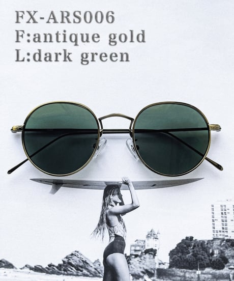 【6colors】antique round metal sunglasses