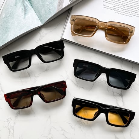 【5colors】box square 2 sunglasses