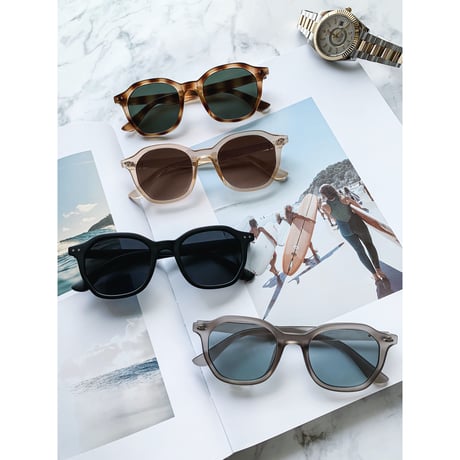 【4colors】square wellington sunglasses