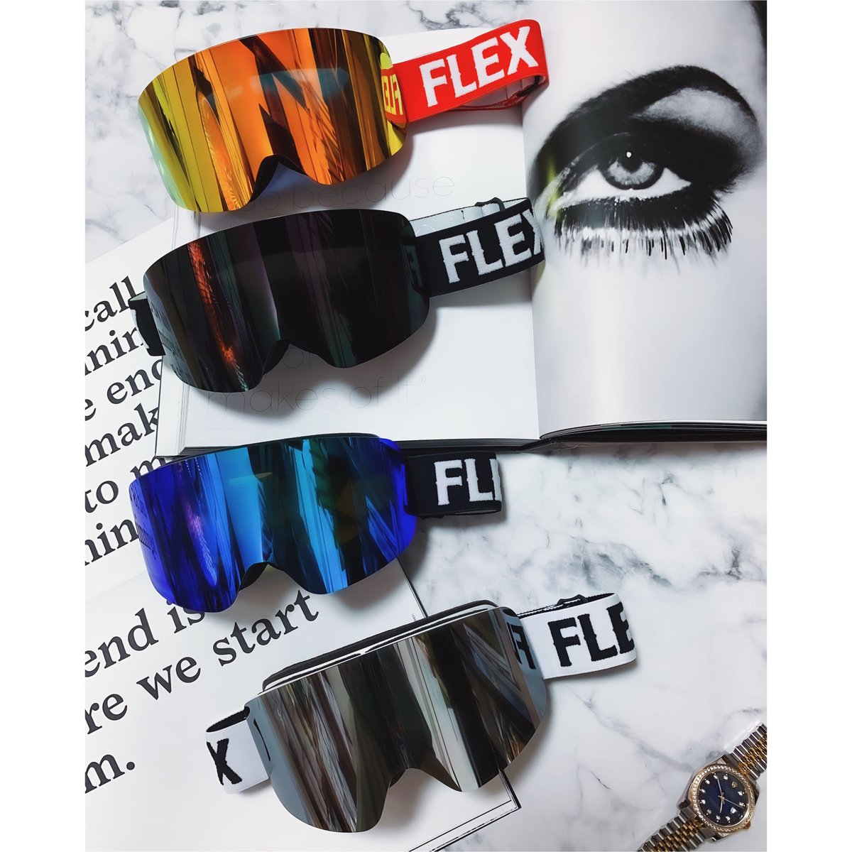 4colors】 Frameless goggles | FLEX