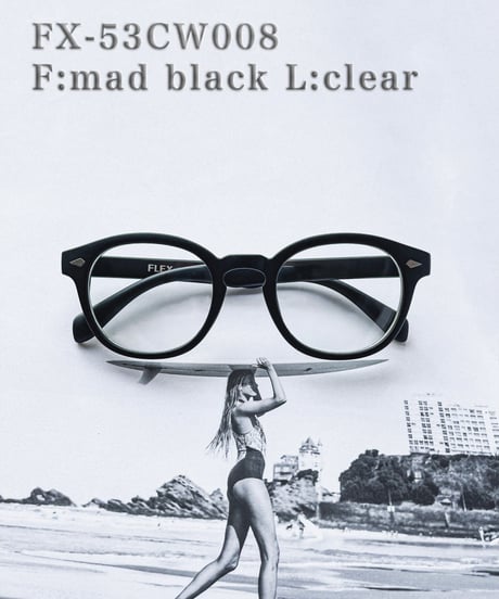 【3colors】classic wellington clear sunglasses -53mm-