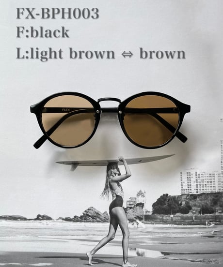 調光・偏光レンズ搭載【3colors】boston sunglasses