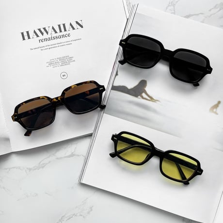 【3colors】square wellington 2 sunglasses