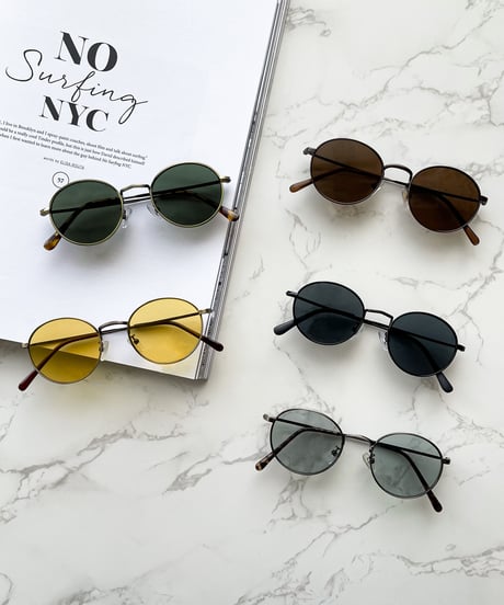 【5colors】round oval sunglasses