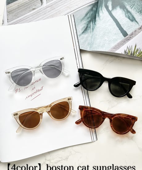 【4colors】boston cat sunglasses