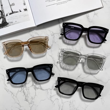 調光・偏光レンズ搭載【5colors】square wide 2 sunglasses