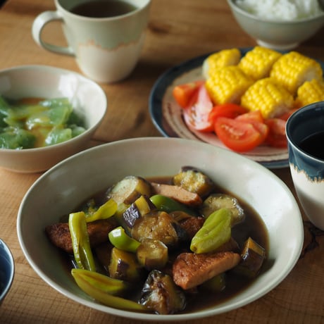 【M013cl】パンとごはんと...  艶釉の器 BOWL L clear