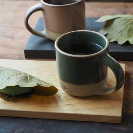 【BA001gr】 BRICKS MUG green（半ツヤ釉薬）