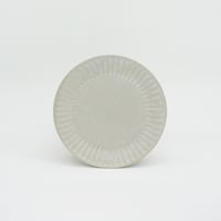【M042wh】パンとごはんと... ひらひらの器 ROUND PLATE S ホワイト