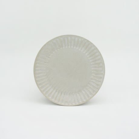 【M042wh】パンとごはんと... ひらひらの器 ROUND PLATE S ホワイト