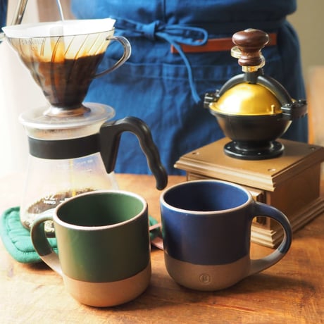 【BA001nv】 BRICKS MUG navy（半ツヤ釉薬）