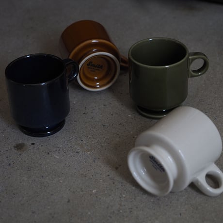 【SM001nv】Smith Stacking Footed Mug -navy-