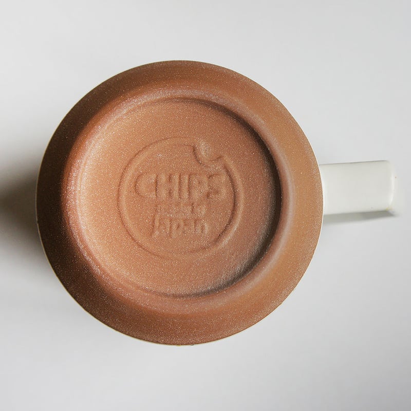 C006】CHIPS mug. PREMIUM white-navy drop | CHIP