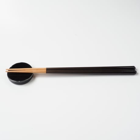 【H011sg】Heuge Chopsticks set setoguro（箸＋箸置きセット 瀬戸黒）