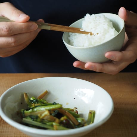 【M058bl】パンとごはんと... 小さなお茶碗 Rice Bowl M みずいろ（light blue）