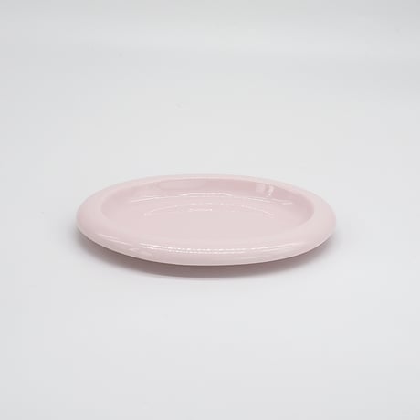 【M062pk】パンとごはんと... ポップな器 OVAL PLATE S ピンク
