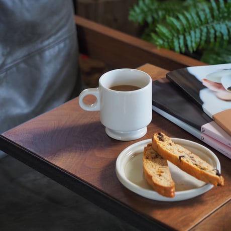 【SM001wh】Smith Stacking Footed Mug -vanilla-