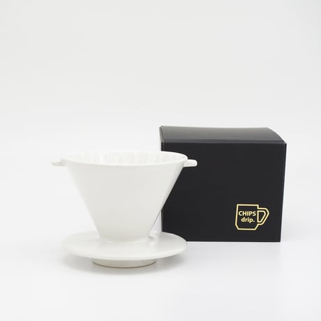 【CD008】CHIPS dripper. SOLID COLOR white