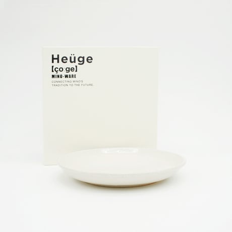 【H005sn】Heuge PLATE S shino（五寸深皿 志野）