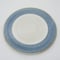 【M003bl】パンとごはんと...  まるい縁取りの陶器 PLATE L blue