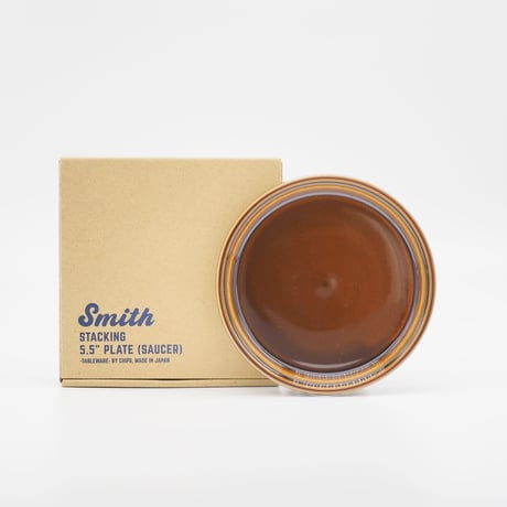 【SM003br】Smith Stacking 5.5" Plate -brown-