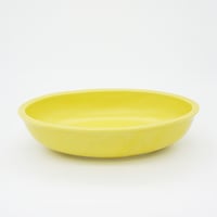生産終了商品のため在庫限り【M027yl】パンとごはんと...　リムドット　オーバルボウル S yellow