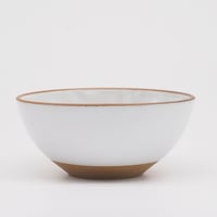 【BA004wh】 BRICKS BOWL white（ツヤ釉薬）